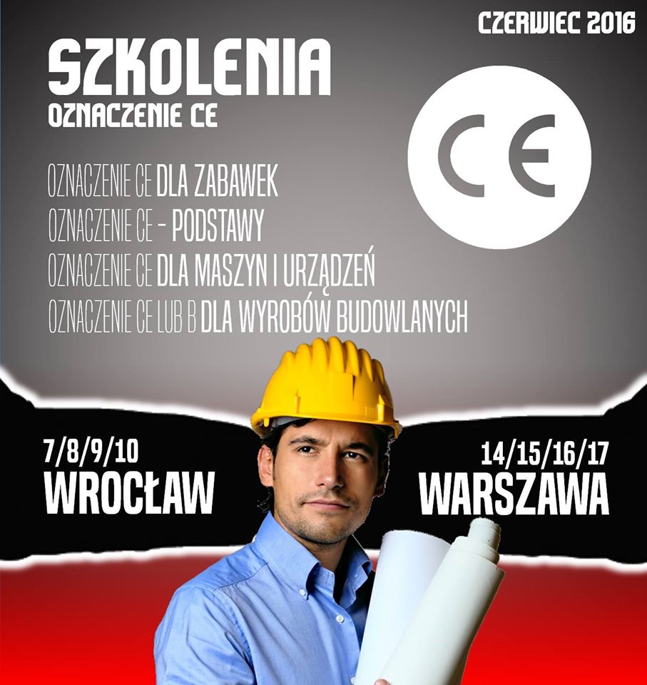 Znak CE szkolenia we Wrocławiu- czerwiec 2016